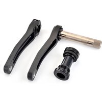 AliExpress GOLDIX Ultralight MTB Bicycle Crankset Black 28T 30T 32T 34T 36T Children's Bicycle Crank 110/127/140/150/160mm 7/8/9/10 Speed
