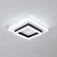 Quadratische Acryl-Deckenleuchte, moderne LED-Deckenleuchte, weiße 6500K LED-Deckenleuchten für Schlafzimmer, Büro, Küche, Wohnzimmer