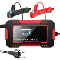 AliExpress EAFC Car Battery Charger 12V 6A Pulse Repair LCD Display Smart Fast Charge AGM Deep Cycle GEL Lead-Acid Charger For Auto Motorcycle