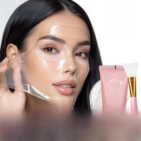 Collagen Wrapping Mask And Brush Set Rejuvenation Moisturize Brightening Korean Face Mask Make Glowy Skin Elasticity Facial Mask