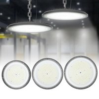 LED Industrial Lighting 100W 200W IP65 Waterproof Lampara 100-265V Garage Gym Factory Warehouse High Bay Lights