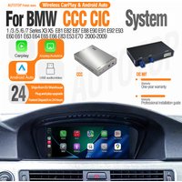 AUTOTOP CarPlay Android Auto Retrofit Box for BMW CCC CIC 1 3 5 6 7 Series E90 E91 E92 E93 E81 E82 E87 E88 E60 E61 E70 E65 GPS