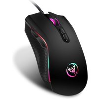 Popular choice HXSJ A869 optical ergonomic RGB ABS 4-level resolution adjustment wired gaming mouse for laptop and PC