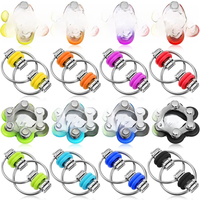AliExpress JK-ZMM 16PCS Fidget Toys Set Roller Chain Key Flippy Chain Stress Reducer Bike Chain Toys Anxiety Relief for Teens Adults ADHD Autism