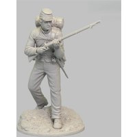 75MM resin unpainted model kit, military theme, 1864 Confederate infantry unassembled and unpainted GK