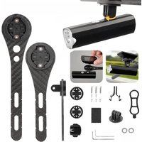 AliExpress Ujoy Carbon Fiber Bicycle Computer Holder Bike Handlbar Computer Mount Cycling Speedometer Support Holder for Garmin Bryton Wahoo