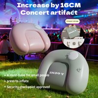 1PC Inflatable Cushion Seat, Press to inflate,Perfect for Air Travel, Camping, Backpacking and Bleacher Seats