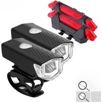 AliExpress NONE Cycling Light Set Bicycle Lantern USB LED Rechargeable MTB Light Front /Back Lights Headlight Flashlight Bike Accessorries