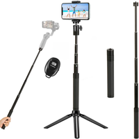 Extension Monopod Rod Pole Selfie Stick Tripod For Dji Om 5 Osmo Mobile 5 4 Gimbal Camera FeiYu Zhiyun Smooth Moza Accessories