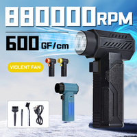 Wentylator Turbo o 880000 obr./min, mocny dmuchawa powietrza, 10000mAh, siła nacisku 600g, prędkość wiatru 70m/s, bezszczotkowy odkurzacz, suszarka do usuwania liści, do samochodu.
