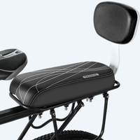 AliExpress Other Bicycle Rear Back Seat Cushion Bike Armrest Footrest Handrail Pedals Set Child Bike Safety Seat for Electric Folding Bikes