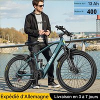 Aairsk GT900 vélo électrique tout-suspendu, 21 vitesses, batterie 36V 13AH, avec verrouillage intelligent NFC, autonomie de 40 à 60 km, VTT pour adultes, moteur 250W , vitesse maximale 25 km/h, ebike