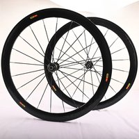 AliExpress Road Bike Wheels Superlight 700 C 40/50mm Aluminum Alloy Clincher Rim Thru Axle Center Lock Disc Brake Elite Bicycle Wheelset