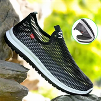 Men's breathable lightweight casual mesh sports shoes summer outdoor soft sole running shoes fashion walking shoes male sneakers