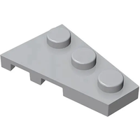Gobricks 10 PCS MOC Bricks 2x3 Wedge Plate (Right) Compatible With 43722 Assembles Particles For Building Blocks Parts Gift Toy