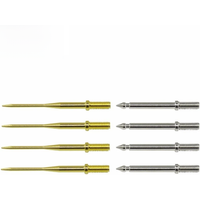 Cleqee P8003.1 8pcs Replaceable Test Needle Kit 1mm Gilded Sharp & 2mm Standard Suitable for Multimeter Probe