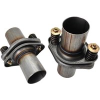 ID 2“/2.25 Length 7" Exhaust Spherical Joint Welded 409 Stainless Steel Muffler Repair Flange Spring Tool Exhaust Muffler Joint