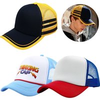 Dustin Henderson Baseball Cap Cosplay TV ST Disguise Roleplay Casual Outdoor Breathable Cap Costume Props Men Halloween Headwear