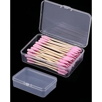 Portable Storage Box Travel Transparent Medicine Box Cotton Swab Holder Case Jewelry Organizer Dust-proof Container Accessories
