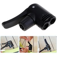 Bicycle Bike Track Pump Nozzle Dual Head Adapter Convertor