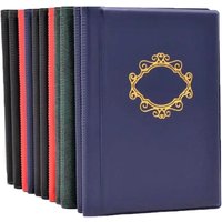 PU Leather Coin Album 10 Pages 120 Pockets Coin Album for Coins Pockets Commemorative Coin,medallions Badges Collection Book