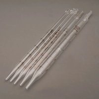 10pcs 1ml 2ml 3ml 5ml 10ml Glass dropper with scale line,Chemical laboratory glass pipette