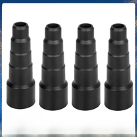 Universal Vacuum Hose Adapter Converter 50/42/34/30/23mm Black Soft Rubber Round Suction Hose Converter Dry Wet Use