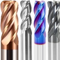 High quality Corner Radius End Mill HRC55/HRC65 3/4 Flute CNC R Cutter Steel 2R0.5 3R0.5 4R0.5 5R0.5 6R0.5 8R0.5 10R0.5