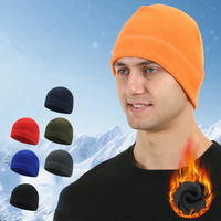 AliExpress RFZLPG Solid Color Polar Fleece Hat for Men Skullies Beanies Women Autumn Hip Hop Hat Warm Bonnet Men's Cycling Running Windproof Cap
