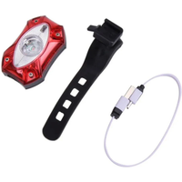 AliExpress cycle zone MTB Safety Warning Bicycle Light USB Rechargeable Bright Bike Rear Light Waterproof Cycling Warning Bicycle Taillights Tail Lamp