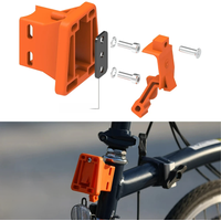 AliExpress Rhinowalk Bicycle Front Rack Bag Adapter High Temperature Resistant Two Fixed Durable 3 Holes Folding Bicycle Front Basket Adapt