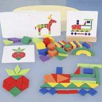 102pcs Wooden Shape Matching Jigsaw Puzzle Board Set Colorful Montessori Learning Cognitive Educational Toys For Children Kids
