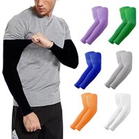 AliExpress NONE New Arm Sleeve Breathable Quick Dry UV Protection Cycling Sport Sleeve Ice Fabric Sunscreen Sports Wear Fitness Arm Sleeve