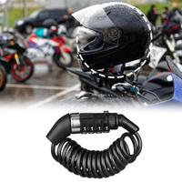 AliExpress NONE Motorcycle Bicycle Anti-Theft Chain 4-Digit Password Combination Helmet Lock Safety Portable Cable Lock Durable Wire Rope
