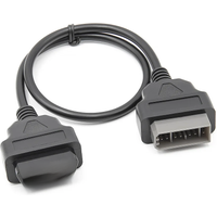 Top Quality For Nissan 14 Pin to OBD2 16 Pin Cable Car Diagnostic Connector For Nissan 14Pin to 16Pin OBD OBDII Adapter