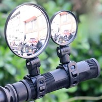 AliExpress Bicycle Rearview Mirror 360° Rotation Wide-Angle Convex Mirror E-Bike Side Mirrors with Adjustable Elastic Plastic Buckle Strap
