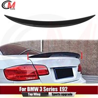 For BMW 3 Series E92 2005-2011 Rear Wing Gloss Black ABS Spoiler Canard Car Modification Glossy Black Rear Wing Upgrade