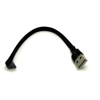 Super flat flexible USB 2.0 A Male to Type c Male 90 degree angle USB2.0 male to usb c extension cable adapter