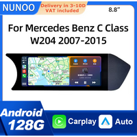 Android 14 Wireless Carplay Touchscreen für Mercedes Benz C-Klasse W204 2007-2015 Autoradio Android Auto Car Play Multimedia