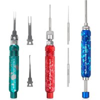 JRready ST5266 Electrical Pin Removal Tool Kit for AMP/Metri Pack/Weather Pack/DT Serie Connector, Car Repair Pin Extractor Tool