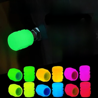 AliExpress NONE 20PCS Luminous Tire Valve Caps Motorcycle Bike Wheel Nozzle Dustproof Tyre Valve Stem Fluorescent Night Glowing Car Decor