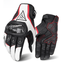 Motorcycle Gloves Breathable Real Leather Touchscreen Seasons Moto Gloves Windproof Warm Riding Motorbike Motocross Gloves