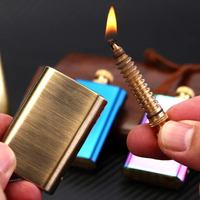 Zorro Pure Copper Match Kerosene Lighter Pull-out Ignition Lighter Cigarette Tool Men's Gift Outdoor Ignition Tool Retro