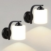 Retro Style Led Wall Lamp Indoor Replaceable Bulb Wall Light for Bedside Bedroom Bathroom Porch Wall Lighting Decor Lighting