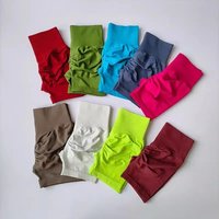 AliExpress NONE Summer High-Waist Women's Yoga Shorts Breathable Fitness Butt Lift Sports Running Shorts Cycling Push-Up Workout Gym Shorts