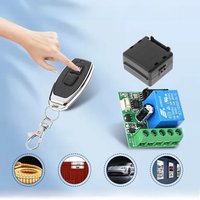 Universal Wireless RF 433Mhz Remote Control Switch DC12V 1CH 10A Relay Receiver Transmitter For Garage Door Electromagnetic Lock