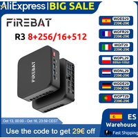 FIREBAT R3 Mini-PC AMD Ryzen 3 4300U 8GB/16GB LPDDR4 RAM 256GB/512GB SSD M.2 SATA Windows11 Pro Desktop-Computer WiFi6 BT5.2