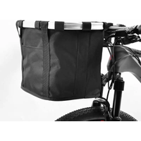 AliExpress Bicycle Front Basket Bike Small Pet Dog Carry Pouch 2in1 Detachable MTB Cycling Handlebar Tube Hanging Fold Baggage Bag 5KG Load