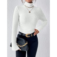 Autumn and Winter Explosive Solid Color High-neck Long Sleeve Slim Top Female Outside to Wear With All Matching Base T-shirt