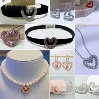 Charms Heart 2025 Trendy Fine Jewelry Set Earrings Pink Heart Necklace Bracelet Pearl for Women Party Accessories for Women Set